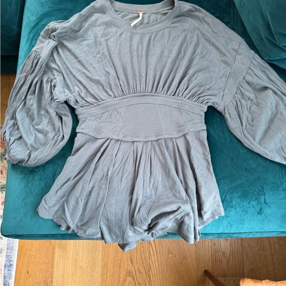 Elegant Blue Free People Women's Top